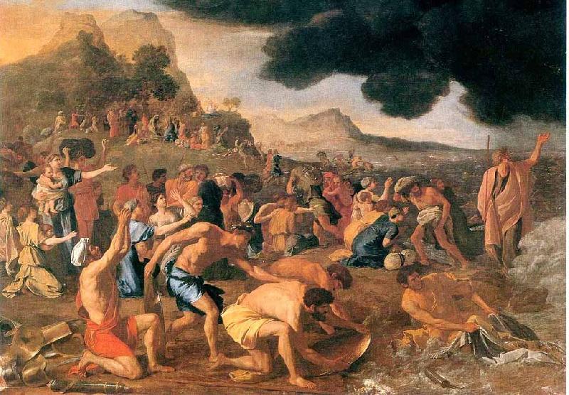 Nicolas Poussin Crossing of the Red Sea Germany oil painting art
